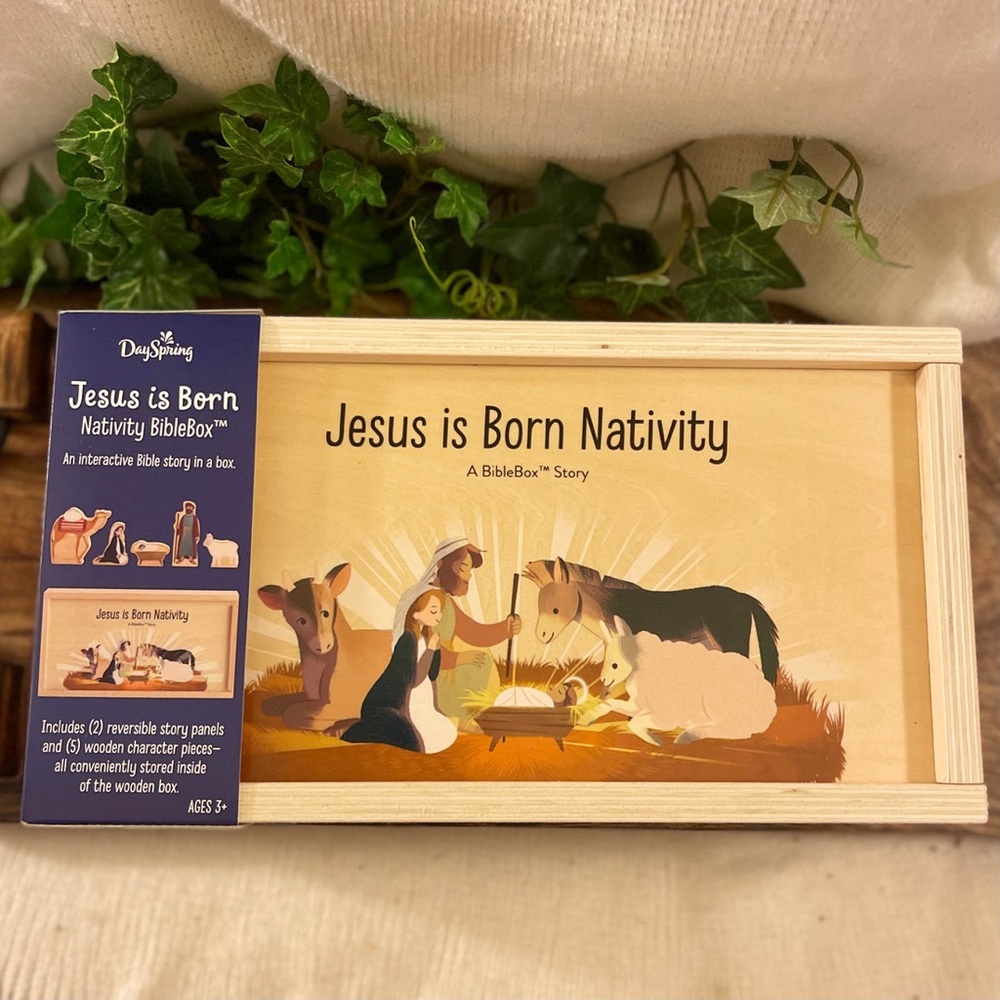Jesus is Born-Biblebox Nativity Set for Kids NIB